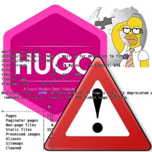 Hugo is deprecated